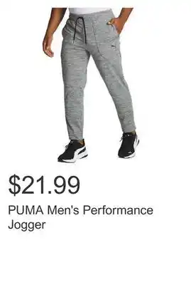 Costco Puma men's performance jogger offer