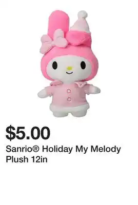 Five Below Sanrio holiday my melody plush 12in offer