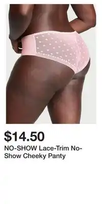 Victoria's Secret No-show lace-trim no-show cheeky panty offer