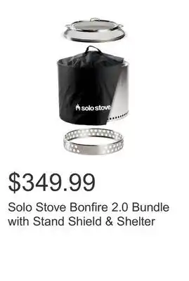 Costco Solo stove bonfire 2.0 bundle with stand shield & shelter offer