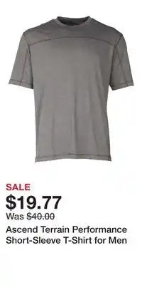 Cabela's Ascend terrain performance short-sleeve t-shirt for men offer
