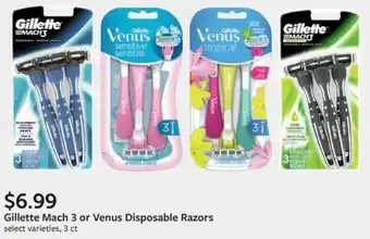 Fareway Gillette Mach 3 or Venus Disposable Razors offer