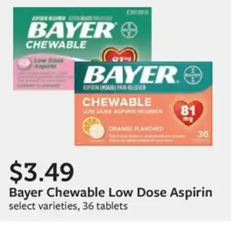 Fareway Bayer Chewable Low Dose Aspirin offer