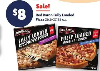 Family Dollar Red baron fully loaded pizza offer