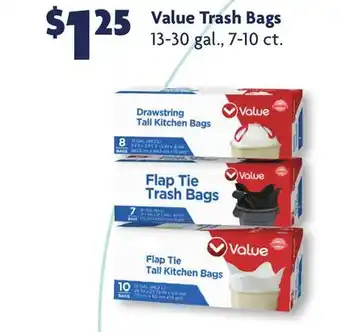 Family Dollar Value trash bags offer