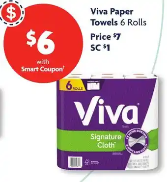 Family Dollar Viva paper towels offer
