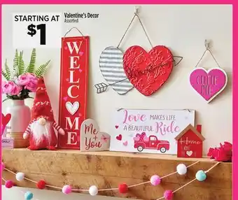 Dollar General Valentine's decor offer