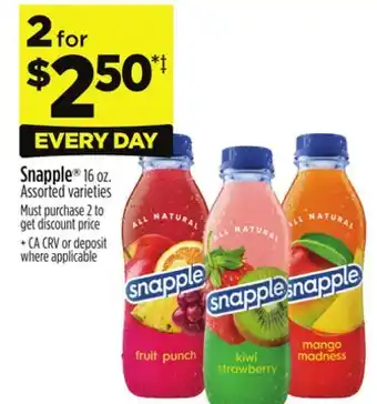 Dollar General Snapple offer