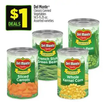 Dollar General Del monte classics canned vegetables offer