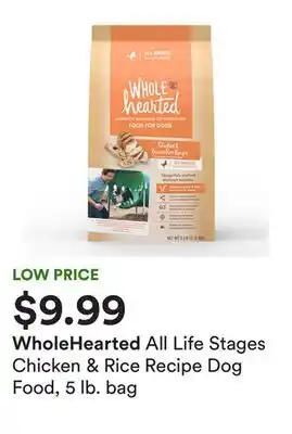 Petco All life stages chicken & rice recipe dog food, 5 lb. bag offer