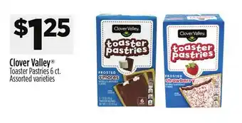 Dollar General Clover valley toaster pastries offer