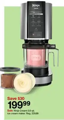 Target Ninja creami 0.5-qt. ice cream maker offer