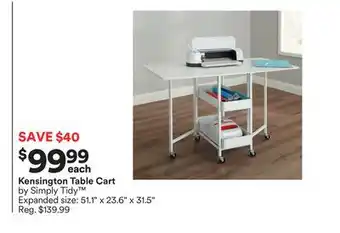 Michaels Kensington table cart by simply tidy offer