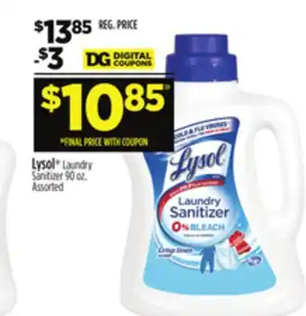 Dollar General Lysol laundry sanitizer offer