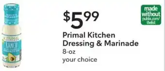 Publix Primal Kitchen Dressing & Marinade offer