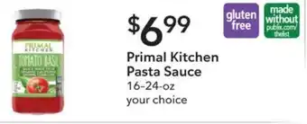 Publix Primal Kitchen Pasta Sauce offer