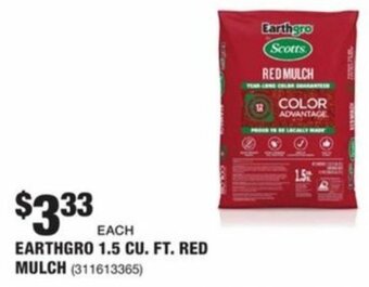 The Home Depot Earthgro 1.5 CU. Ft. Red Mulch offer