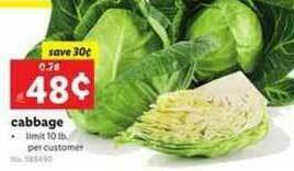 Lidl Cabbage offer
