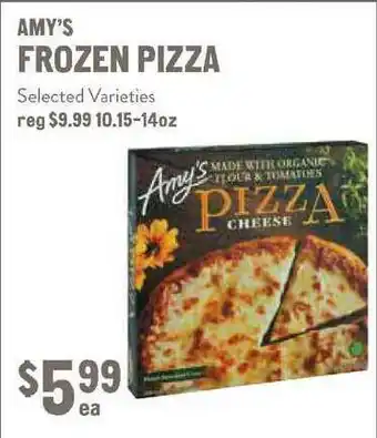 New Seasons Market Amy's Frozen Pizza offer