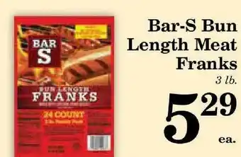 Harvest Foods Bar-s Bun Length Meat Franks offer