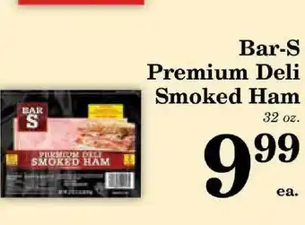 Harvest Foods Bar-s Premium Deli Smoked Ham offer