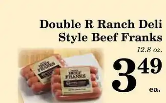Harvest Foods Double R Ranch Deli Style Beef Franks offer