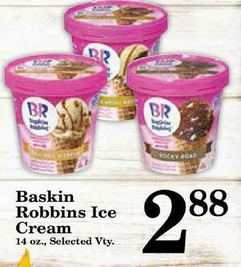 Harvest Foods Baskin Robbins Ice Cream offer