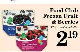 Harvest Foods Food Club Frozen Fruit & Berries offer