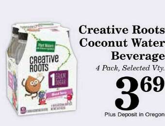 Harvest Foods Creative Roots Coconut Water Beverage offer