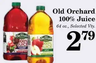 Harvest Foods Old Orchard 100% Juice offer