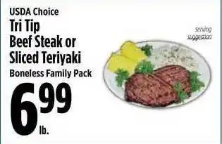 KTA Super Stores Trip Tip Beef Steak Or Sliced Teriyaki offer