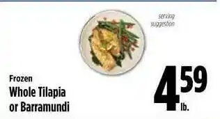 Whole Tilapia Or Barramundi