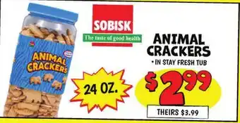 Ollie's Sobisk animal crackers offer