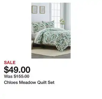 Belk Chloes meadow quilt set offer