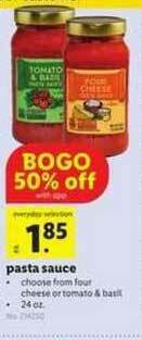 Lidl Pasta Sauce offer