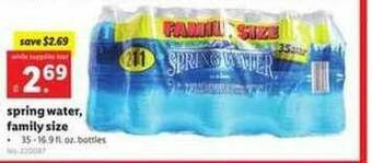 Lidl Spring Water, Family Size offer