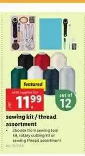 Lidl Sewing Kit - Thread Assortment offer
