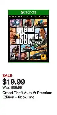 Game Stop Grand theft auto v: premium edition - xbox one offer