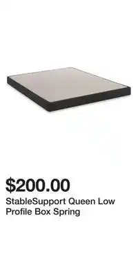 Big Lots Stablesupport queen low profile box spring offer