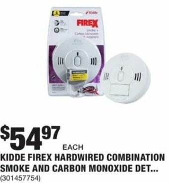 The Home Depot Kidde Firex Hardwired Combination Smoke And Carbon Monoxide offer