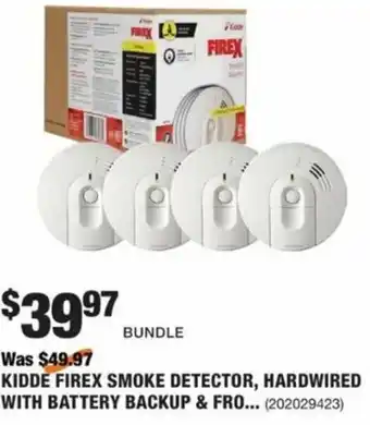 The Home Depot Kidde Firex Smoke Detector, Hardwired With Battery Backup offer