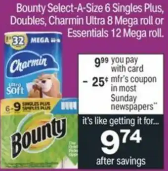 CVS Bounty , Charmin Ultra offer