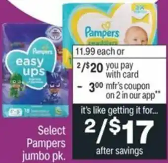 CVS Pampers Jumbo offer