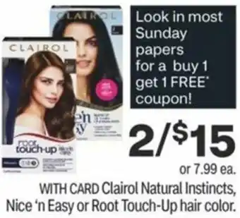 CVS Clairol Natural Instincts, Nice 'n Easy offer
