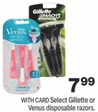 CVS Gillete Or Venus Disposable Razors offer