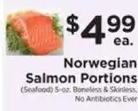 ShopRite Norwegian Salmon Portions offer