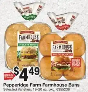Giant Food Pepperidge Farm Farmhouse Buns offer