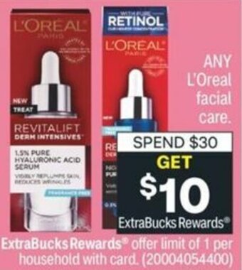 CVS L'Oreal Facial Care offer