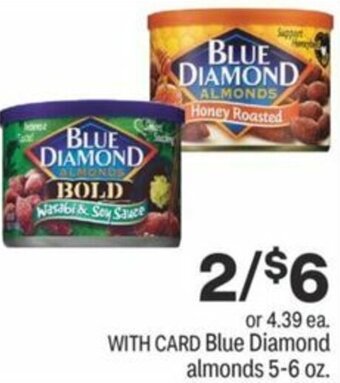 CVS Blue Diamond Almonds 5-6 oz offer