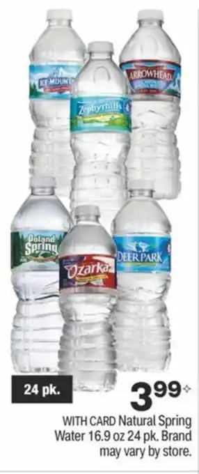 CVS Natural Spring Water 16.9 oz offer